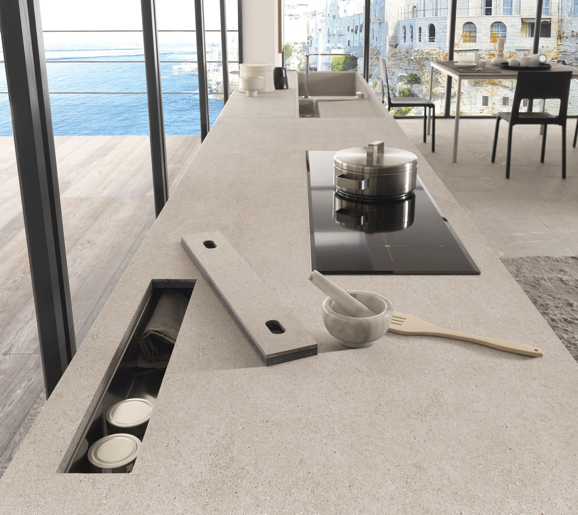 نصب سنگ کوارتز توسط مهراز استون