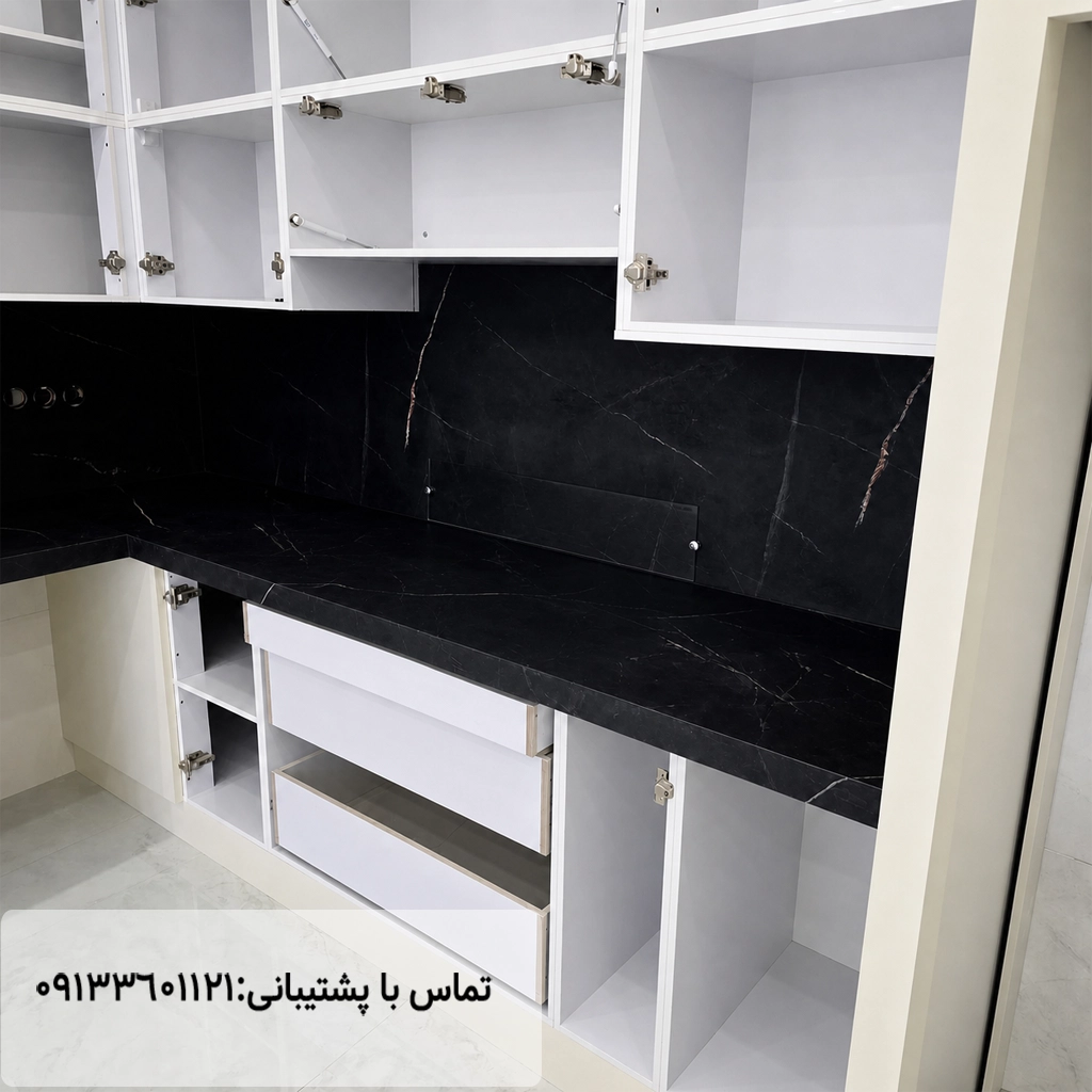 نمونه کار صفحه کابینت اس پی ال تیتانیوم مهراز استون