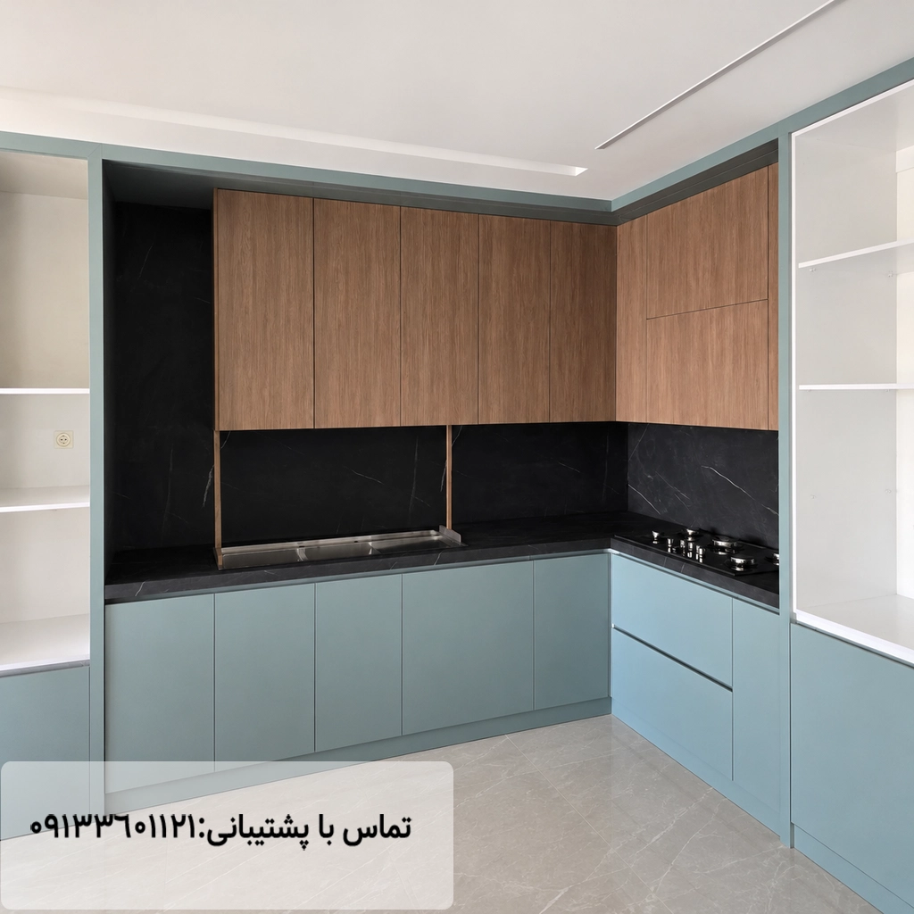 نمونه کار صفحه کابینت اس پی ال تیتانیوم مهراز استون