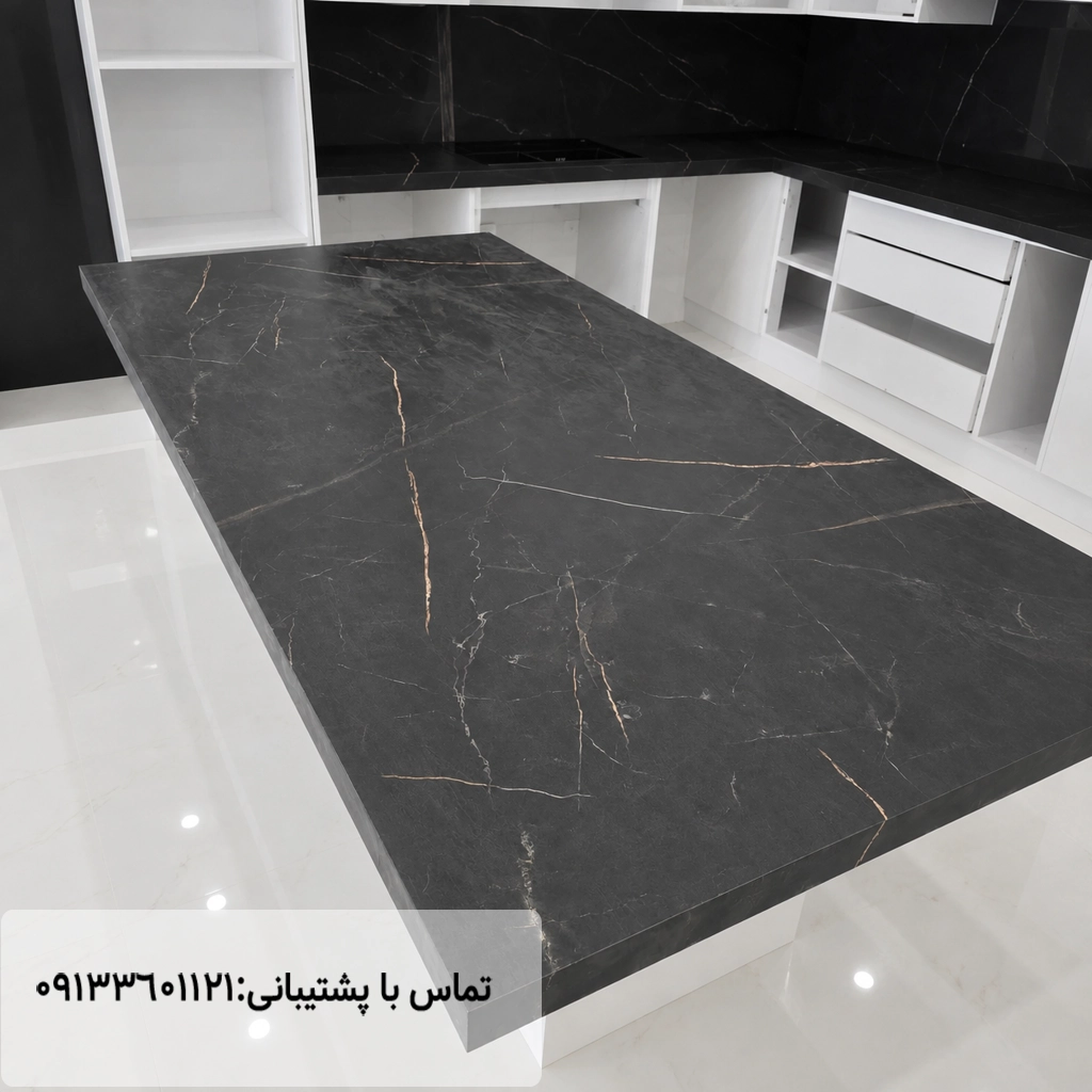نمونه کار صفحه کابینت اس پی ال تیتانیوم مهراز استون