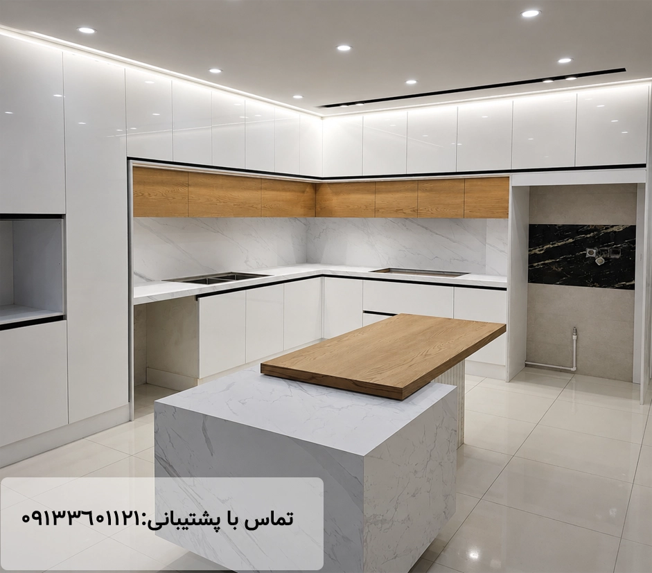 نمونه کار صفحه کابینت اس پی ال کلکته پلاس مهراز استون