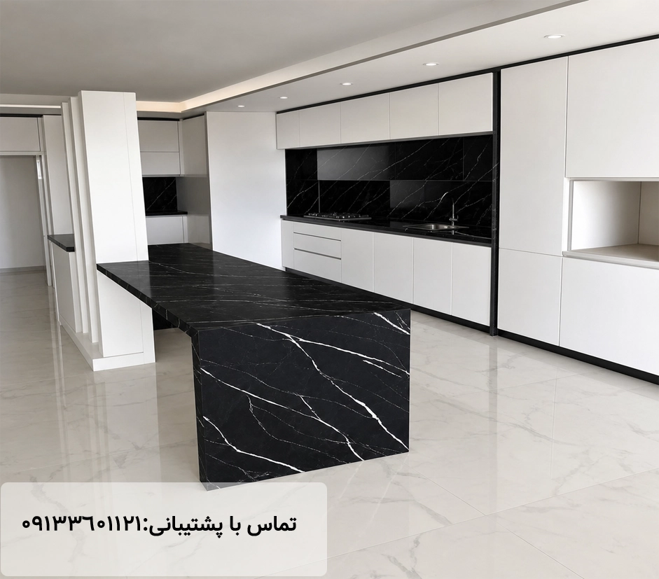 نمونه کار صفحه کابینت مارمونایت مارکوینا مهراز استون