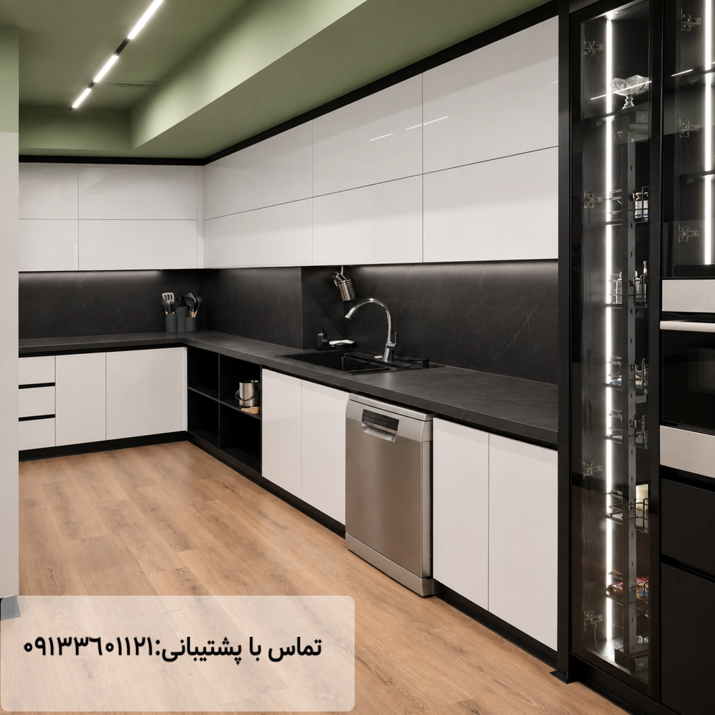 نمونه کار صفحه کابینت اس پی ال برلا دارک مهراز استون