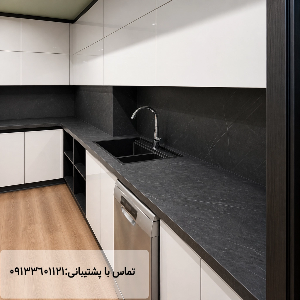 نمونه کار صفحه کابینت اس پی ال برلا دارک مهراز استون