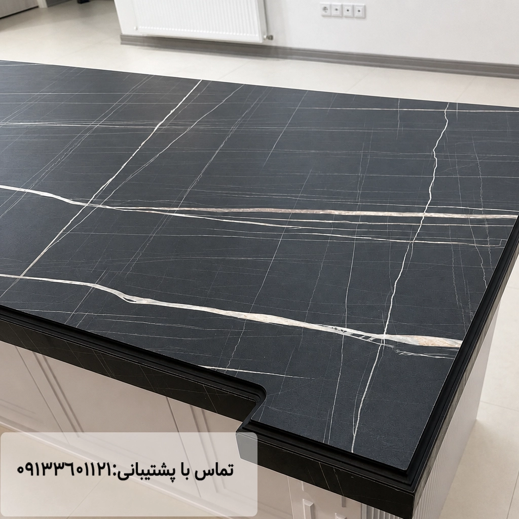 نمونه کار صفحه کابینت اس پی ال نویر مهراز استون