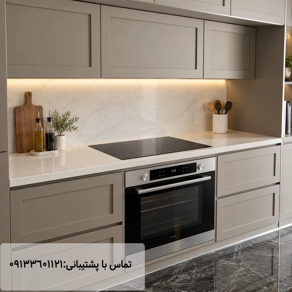 نمونه کار صفحه کابینت کوارتز توتم رولینگ استون کد:6126 مهراز استون